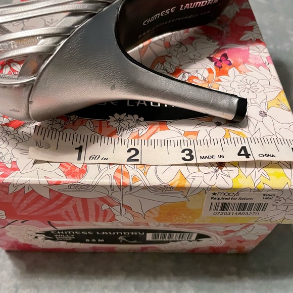 Silver Heels with Ankle Straps 🤍 - Picture 11 of 13